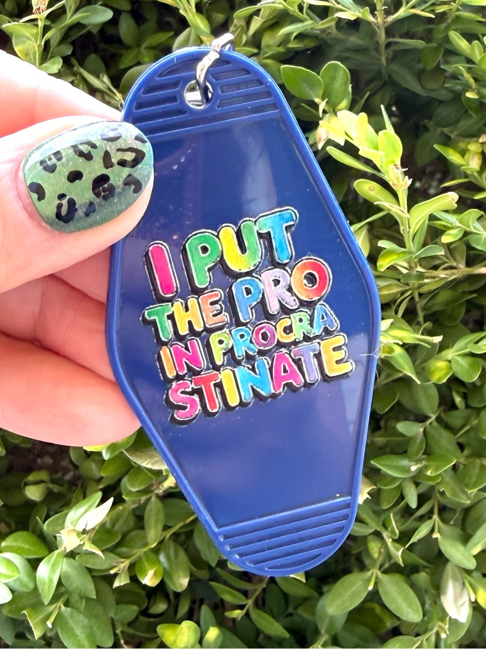 Vintage style motel key keychain humorous funny sarcastic gift idea